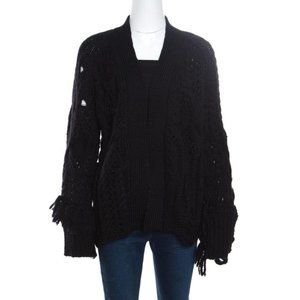 New  Zadig & Voltaire Cardigan Black Dalia Wool-blend